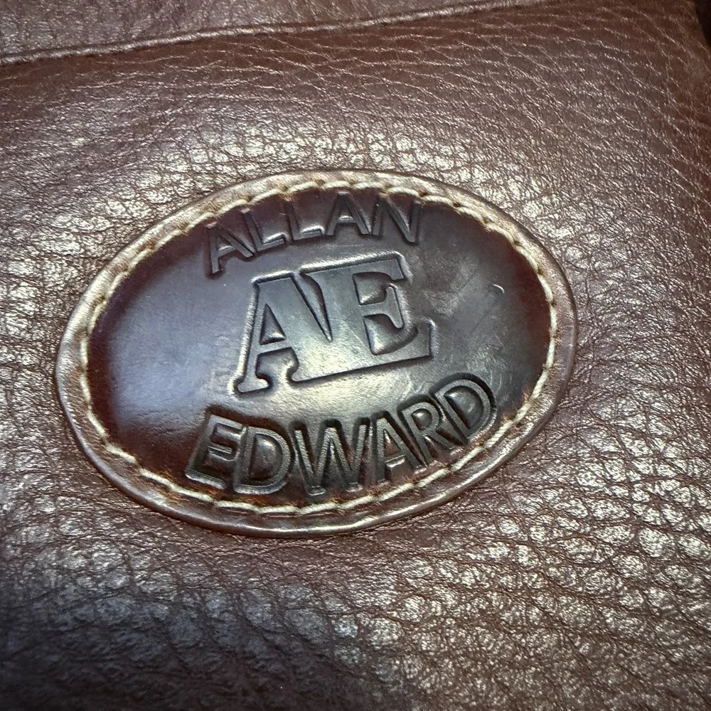 Vintage Allen Edward Brown‎ Purse Handbag
